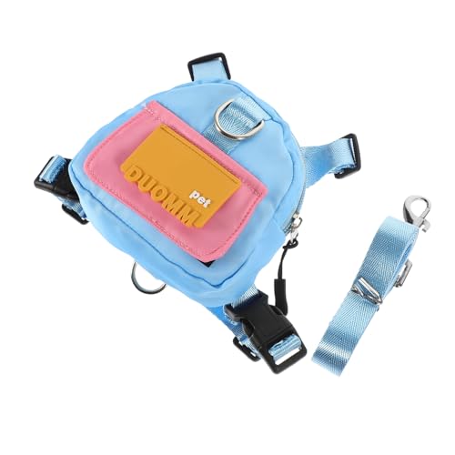 HOLIDYOYO Dog Carrier Bag Supplies Puppy Harness Backpack for Travel Pet Self-Carrier Waste Bag Adjustable Harness for Outdoor Activities