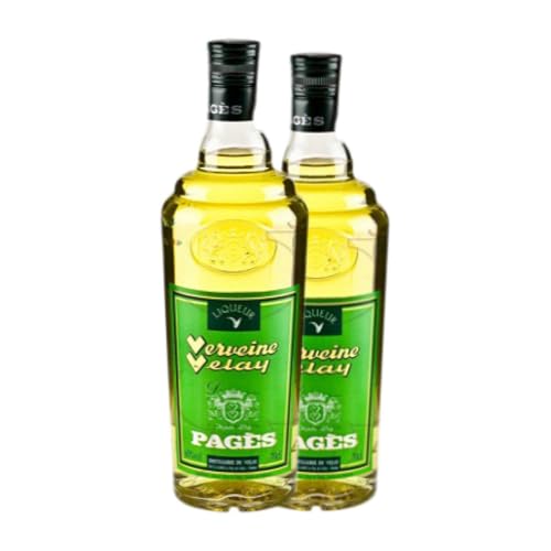 Licores Pagès Verveine Velay Groc 70 cl (Caja de 2 Botellas de 70 cl)