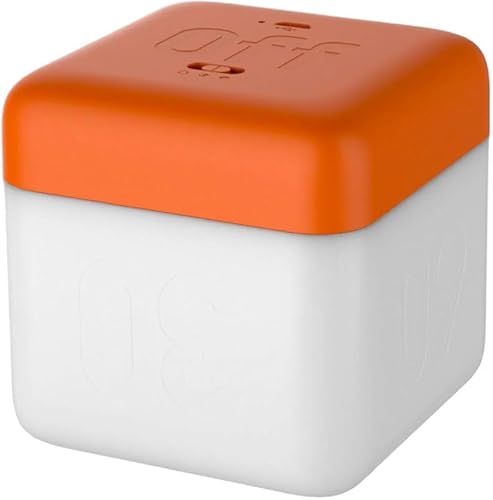 KryZaro 重力サイコロベッドサイドランプ 反転立方体タイマー 暖光 充電式 10/20/30/60 分時間制御 給食/キッチン/子供用 環境照明 操作簡単