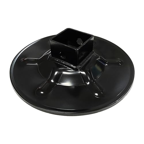 Lippert Hall Effect Ground Control 3.0 Rear Jack Footpad, 9" Diameter, Fits 2" I.D. Tube, Strong Black Powder-Coated Steel Construction, Easy Installation - 362486 by Lippert Components - Used condition - US$18.64