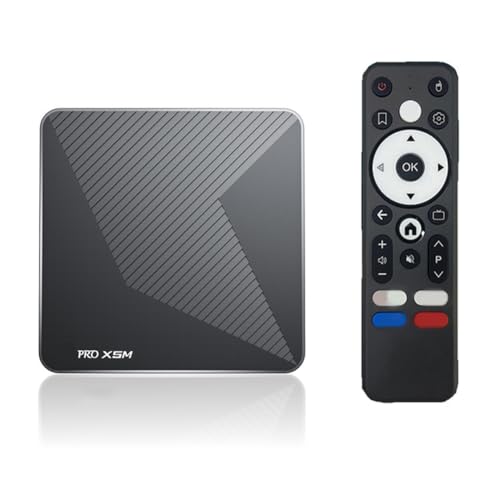 Yarryuter TV Box Android 14 X5M con Control por Voz, 4K, 60 Fps, Amlogic S905X5M, HDR, 8K, 2.4 GHz, 5 GHz, Wi-Fi 6, Bluetooth 5.0, 1000 Mbps, Compatible con LAN 3D (UE)