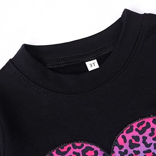 Image of RETSUGO Little Girls 2 Piece Clothing Sets Toddler Unicorn Sweatshirts and Leggings Cotton Fall Winter Casual Outfits 3-8T