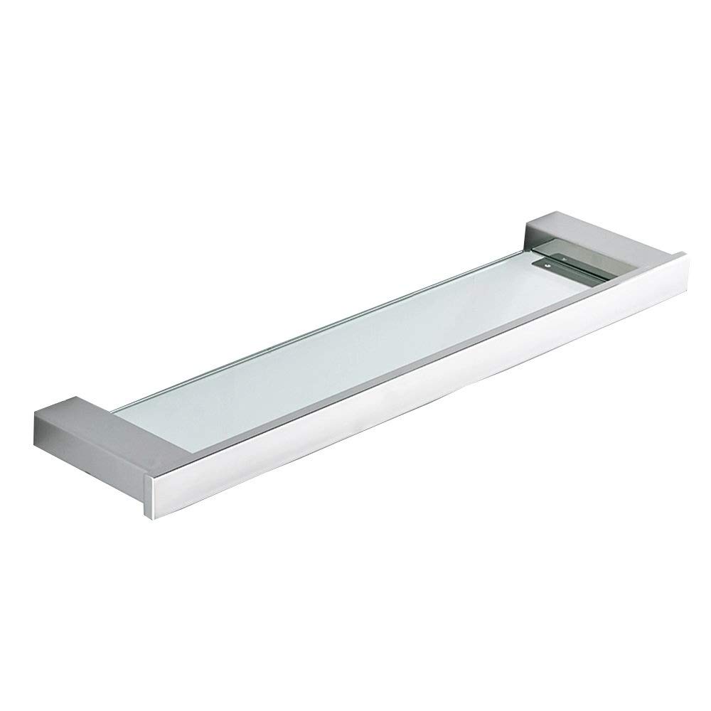 bathroom shelf, Tempered Glass Shelf,Shower Organizer Wall Mounted,Polished Bracket