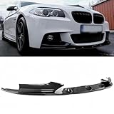 WheelX Front Lip Compatible with BMW F10 F11 5 Series 2011-2016, Fits for 528i 535i 535d 550i M5 GT xDrive, Bumper Air Dam Lower Chin Spoiler Splitter, Protection Body (Carbon Fiber Pattern)