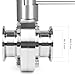 JMCOLMT 1.5 Inch Butterfly Valve Sanitary 2 Pcs Stainless Steel 304 with Pull Handle Tri Clamp Butterfly Valve