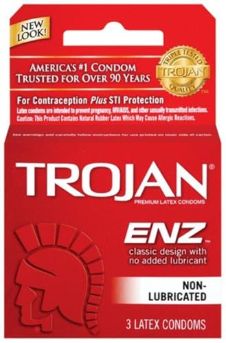 Trojan Non-Lubricated Premium Latex Condoms 3 ct