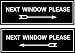 Next Window Please Sign, Next Window Sign, Window Sign, Pack of 2 Signs, Sign Board, Name Plate, Sign Plate