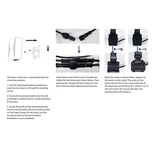 Medidor de Eletricidade Inteligente, Alta Precisão, 100-240v, Monitor de Energia Trifásico, Conexão