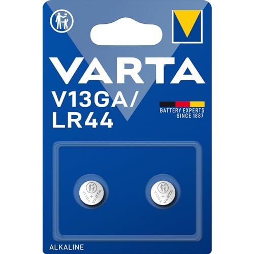 Varta V13GA Haushaltsbatterie, Einwegbatterie, Alkalibatterie, 1,5 V, 1,5 V, 125 mAh, Silber, 11,6 mm