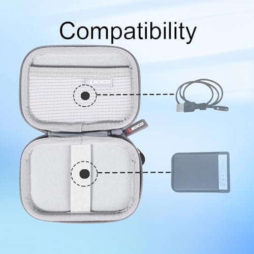 RLSOCO Tasche für Plaud Note Pro KI/Note KI Digitales Diktiergerät Aufnahmegerät und Magnetische Hülle | Tragbare Aufbewahrungstasche mit Karabinerclip,Stoßfest, staubdicht, wasserdicht - Grau