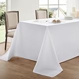 Aocoz 2 Pack White Rectangle Tablecloths 90x132 Inch for 6ft Tables