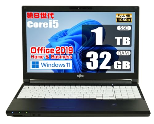 �y�����ςݕi�z ��8���� Core i5 8365U / 32GB / SSD 1TB / MS Office 2019 / Windows 11 / �t��HD/�e���L�[/Web�J����/Wi-Fi/Bluetooth/DVDROM/�I�t�B�X/�m�[�g�p�\�R��