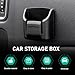 Zigeiya Car Key Fob Holder, Anti-vibration Dashboard Storage Box with Card Slot, Multi-function Organizer for Remote Key Card Small Item, Self-adhesive Accessory for Center Console Door Panel (Black)