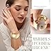 Tondiamo 2 Pcs Chunky Gold Bangle Bracelets for Women Hinged Big Wide Trendy Cuff Bracelet Fashion Jewelry Christmas Party Gifts(Trendy Style)