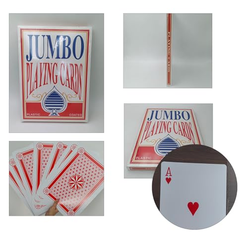 Juego de Cartas Poker Gigante 10.2x14.5 Pulgadas miniatura 3