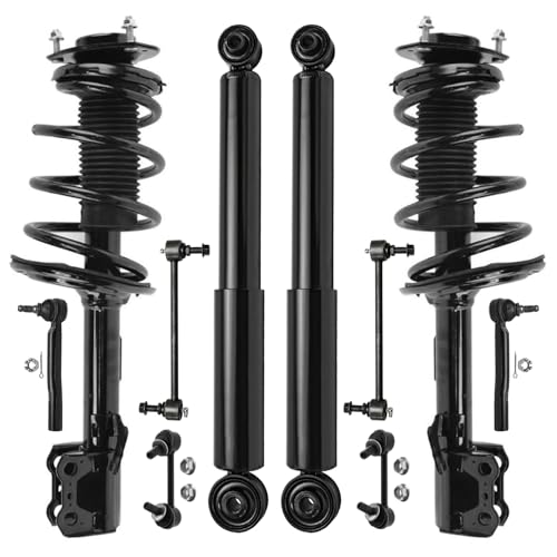 Image of Detroit Axle - Front Coil Spring Struts Rear Shocks Sway Bars Suspension Kit Replacement for 2010-2015 Lexus RX350 RX450h - 10pc Set