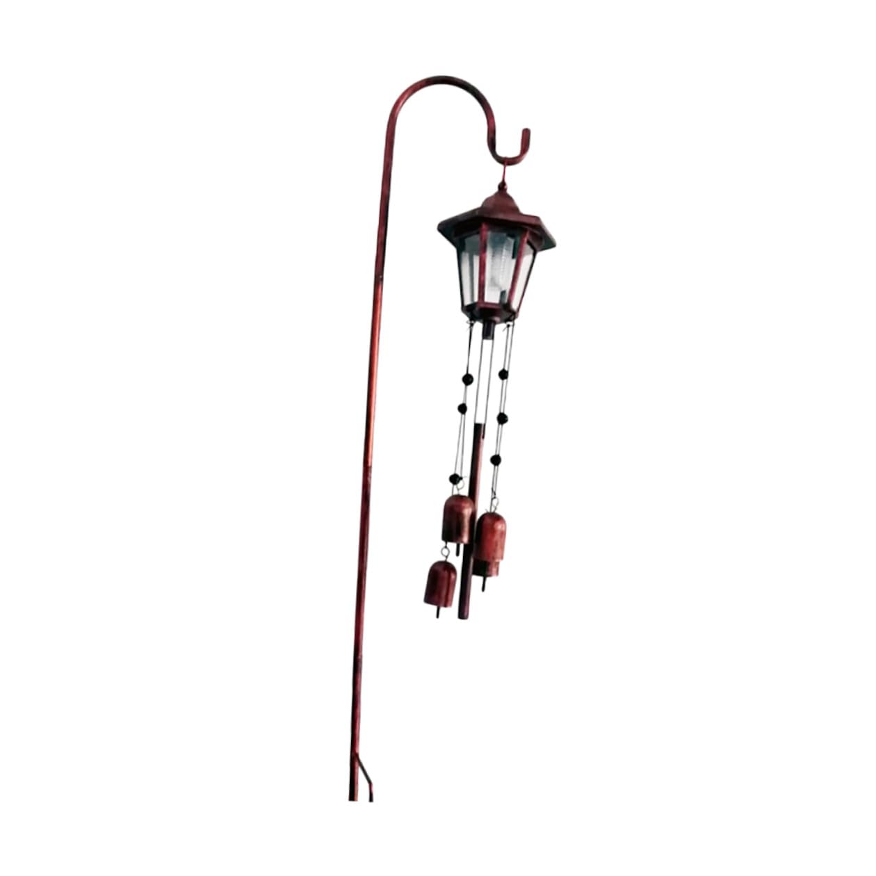 Campanelli a Vento Solari Decorativi in Ferro per Giardino | Luce Ornamentale da Esterno, Stile Creativo Retrò, Uso in Cortile e Area Verde