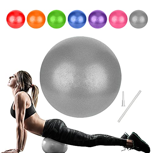 Palla Pilates Piccola, 25 cm Fitball Softball da Fitness, Soft Fit Ball Pallone Palloni Attrezzi per Yoga Ginnastica Fisioterapia Ritmica Gravidanza Casa Bambina (Formazione Base & Migliora Saldo)
