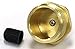 Vibrant Yard Co. LLC Tire Inflation Schrader Valve to Male Garden Hose Faucet | Winterize Blow Out Adapter Fitting for RV, Camper, and Travel Trailer (Solid Lead-Free Brass)