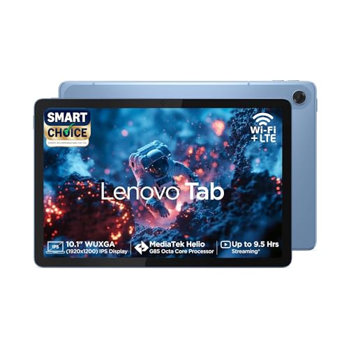Lenovo Tab (Smartchoice)| 10.1" Display| 4G (LTE) + Wi-Fi (Callin...