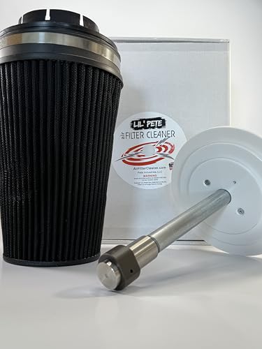 LIL PETE Air Filter Cleaner by Pete Industries Cleans 1.54 ID Filters Made in USA Perfect for Lawn care UTV/ATV & Dirt Bike Maintenance Small Engines Nut Harvesting Equipment