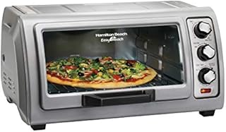 Hamilton Beach 6-Slice Countertop Toaster Oven with Easy Reach Roll-Top Door, Bake Pan
