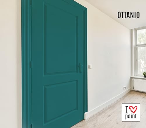 I LOVE CHALK PAINT farbe Petrol 375 ml - Kreidefarbe für möbel, wände und gegenstände ohne schleifen - Lösungsmittelfrei und formaldehydfrei - Wasserbasierte dekorationsfarbe mit kreideeffekt