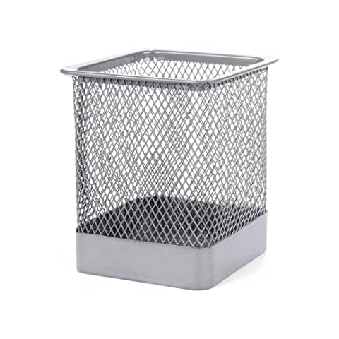 BLUECHOLON Portalápices cuadrado de Malla Metálica Cover