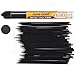 June Gold 36 Black Colored 2.0 mm (NOT GRAPHITE) Lead Refills, Bold Thickness for Heavy Use, Break Resistant with a Convenient Dispenser