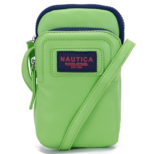 Image of Nautica Catalina Vegan Leather RFID Womens Crossbody Cell Phone Purse Holder Wallet