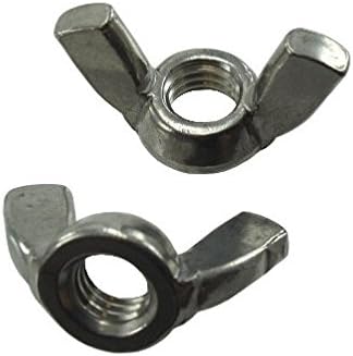 6/32 Stainless Steel Wing Nuts (Pack of 12)