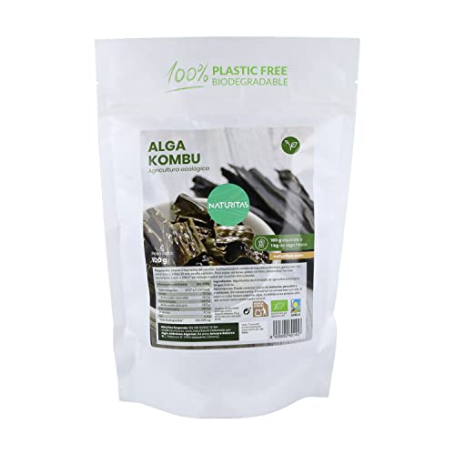 Alga Kombu Deshidratada 100g de Naturitas | Agricultura ecológica | Vegan | Sin conservantes