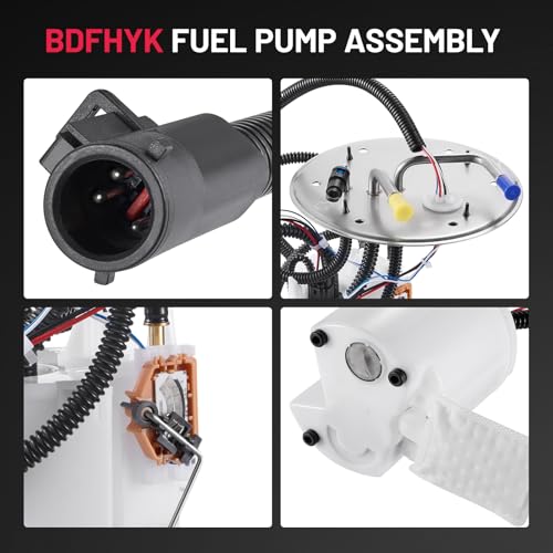Image of BDFHYK Electric Fuel Pump Module Assembly E2281M Compatible with Ford F-250 F-350 F450 F550 Super Duty 1999 2000 2001 2002 2003 2004 5.4L 6.8L V8 V10 Replace 3C3Z9H307LB, XC3Z9H307BA, 323-01271