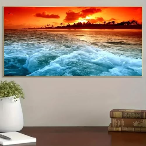 Peinture murale coucher du soleil pour illuminer un couloir sombre