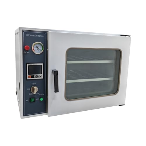 BEILOCKERY 1.9 Cu Ft Digital Vacuum Drying Oven 304 Stainless Steel Industrial Laboratory Vacuum Drying Chamber Temperature Control 2 Layers 110V
