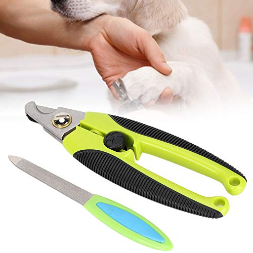 Tyenaza kit de corte de unhas para animais de estimação, tesoura cortadora de unhas para animais de