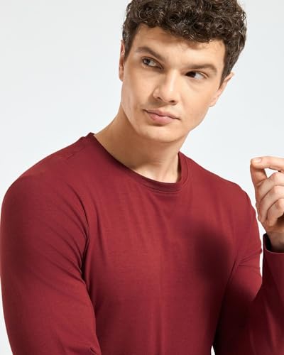 Image of Wellbi Full Sleeve T-Shirts for Men | Black | Breathable Eco-Friendly Bamboo Blend for All-Day Comfort | Ideal for Travel, Gym, or Casual Wear | Machine Washable