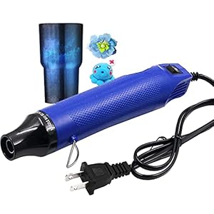 Bubble Buster Tool Mini Heat Gun – 300 Watt Heat Tool for Epoxy Resin, Tumbler Embossing for Removing Epoxy Cup Painting…