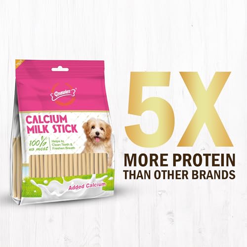 Image of Gnawlers All Life Stages Calcium Milk Stick Dog Treat, Brown, 810g Exclusively By DogsNCats