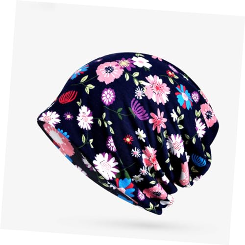 Bonnet de maternité délicat en coton avec dentelle ajourée élastique - 4