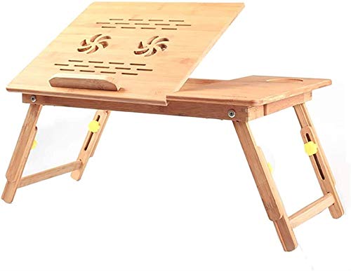 FRINZA Table Support for Ordinateur Portable réglable d', Bureau de lit Debout, canapé Pliable Petit- déjeuner Plateau, Support for Lecture for Couch...