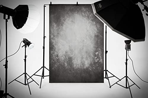 Harfirbe 5X7Ft Vintage Abstract Backdrop Gray Portrait Photography Background Professional Photo Studio #TOP1