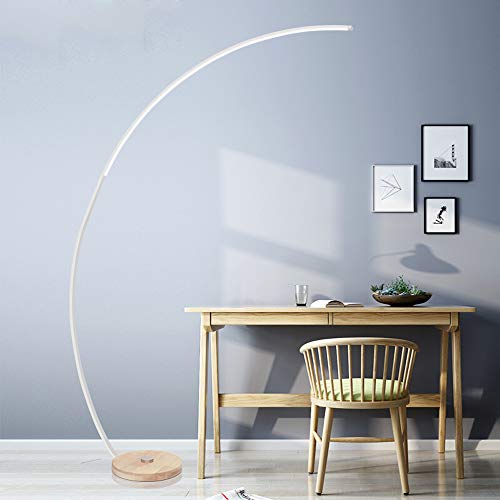 FREEUP LED Bogenlampe 18W Stehleuchte Dimmbar mit Fernbedienung Stehlampe...
