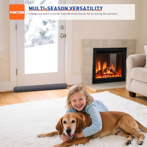 image for MAGZO Door Draft Stopper, 32 Inch Under Door Draft Blocker Noise Stopp