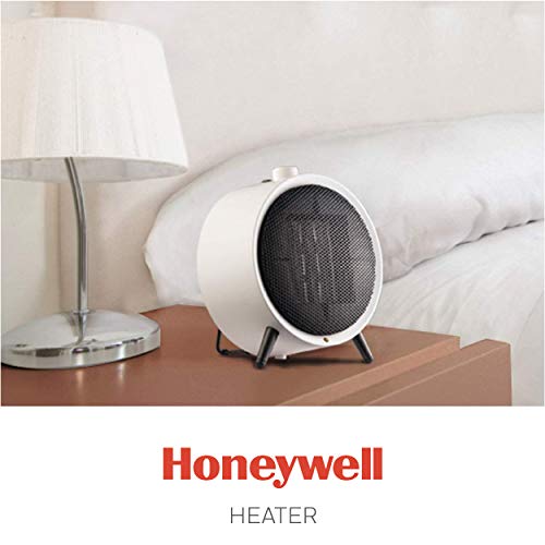 Honeywell Hce200W Uberheat Ceramic White Energy Efficient Space Saving Portable Heater With 2 Heat Settings & Adjustable Thermostat For Living Room, Bedroom, Office #TOP6