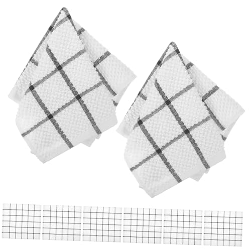 Zerodeko 8 Piezas paño de Cocina para Objetivo Toallas Absorbente Largo Trapo bayeta escurreplatos Algodon Cotton cleanseen paños depuradores de Esponja Toalla de Cocina Hilo de algodón
