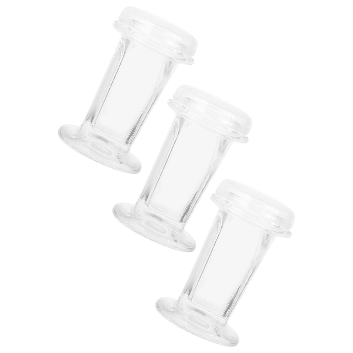 MAGICLULU Barattolo per Colorazione in Vetro Coperchio da 3 Pezzi, Capacità 60 Ml, Contenitore Trasparente per Campioni Cellulari e Istologia, per Vetrini da Microscopio Fino a 5 Unità, Uso