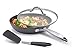 Belwares Nonstick Frying Pan with Spatula & Lid - 10 Inch Non Stick Skillet Egg Frying Pan - Lightweight Aluminum Hard-Anodized Fry Pan for Kitchen Cooking with Gas, Electric, Oven or Induction