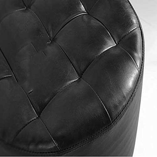 Pouf repose-pieds marron CHEWYNP, tabouret de maquillage rembourré pour salon