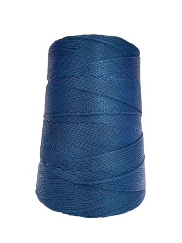 Fio nautico 500g 3mm 500m cores Linha Rabo rato bolsa corda cordão polipropileno croche trico cone (Marinho)